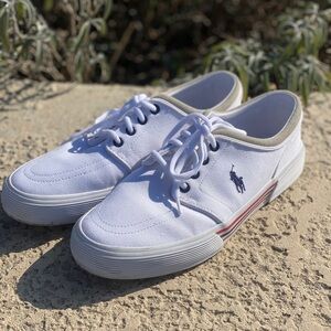 Polo Ralph Lauren canvas sneakers Faxon Low size 9D mens preppy streetwear